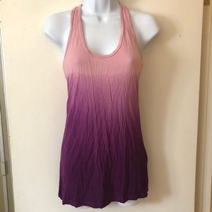 Light Purple to Dark Purple Ombré tank top